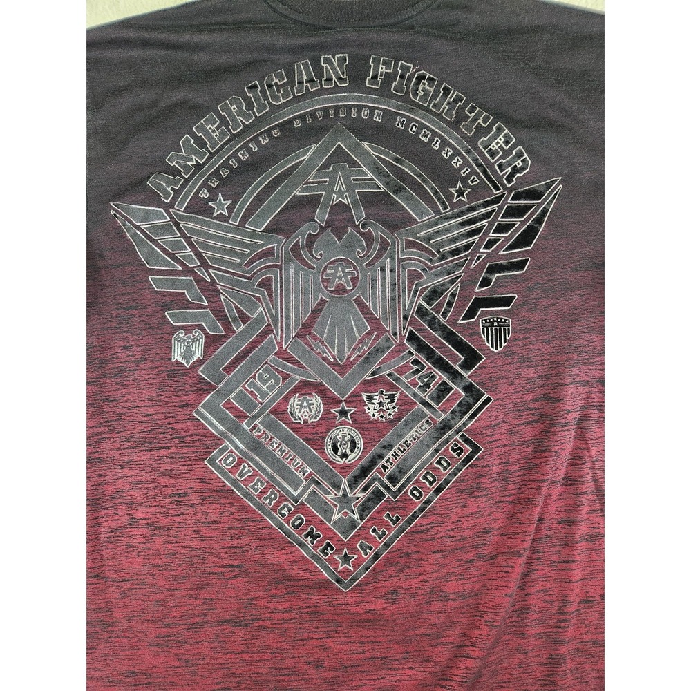 American Fighter Mens Buckle Short Sleeve Tee Size Large Y2K Streetwear MMA - Picture 6 of 9